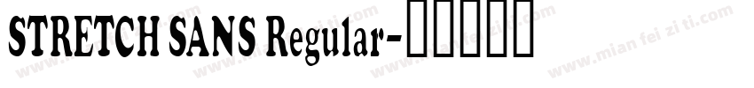 STRETCH SANS Regular字体转换